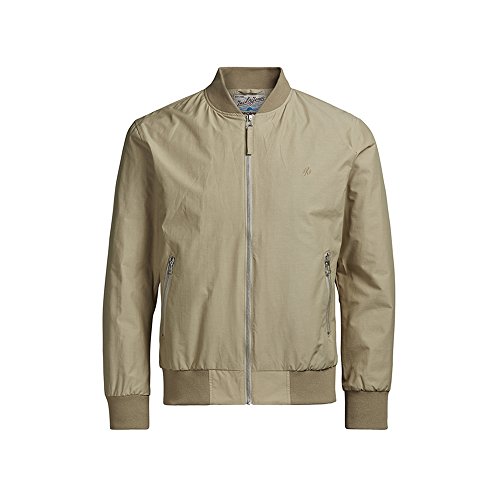 Jack & Jones Bomberjacke Fliegerjacke bergangsjacke (L, Braun)