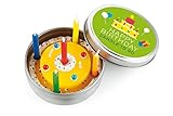 Donkey Kerze in Blechdeckeldose, Happy Birthday, 220451