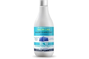 Komiprotect® SL10 Solar clean fast Detergente per Pannelli solari Concentrato, Pulitore per Pannelli Fotovoltaici e Termici, Migliora la Resa Energetica (1 lt (1 confezione))