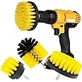 Power Drill Scrubber Brush 4PCS Set, Multi-Function Brush Attachment, 5 Type of Scrubber for Bathroom, Floor, Shower, Corner, Wheel Hub, Sink