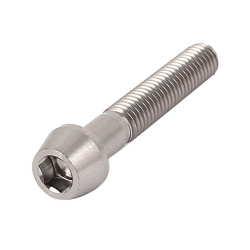 Preisvergleich Produktbild sourcing map M5x30mm Titan Imbuseinsatz Konus Kopf Schraube Fahrrad Sattelstütze Schrauben