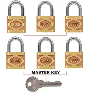 MOD-SAFA Key to Open Globe Brass Pad Lock (50 mm, 2