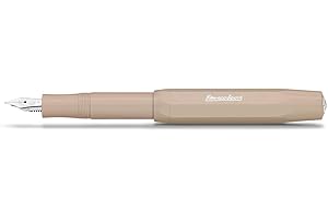 ‎KAWECO Kaweco SKYLINE SPORT Füllhalter Macchiato I Premium Füllfederhalter für Tintenpatronen mit hochwertiger Stahlfeder I Füllfederhalter 13 cm I Füller in Beige I Federbreite: M (Medium)