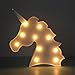 Produktbild Süße Einhorn LED Nachtlichter Stimmungslicht Schreibtischlampen Babyzimmer Kinderzimmer Dekorationen Geschenke (Weiß)