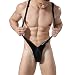 Produktbild New Men & Gay schwarz Wet Look Stretch Borat Mankini Unterwäsche Stripper Nachtwäsche Hirsch Do Fancy Kleid Badeanzug Größe S/M