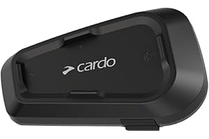 Cardo Spirit HD Motorcycle Bluetooth Communication Headset - Single Pack, Black