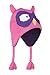 Mountain Warehouse Owl Kids Winter Stalker Fleece Lined Ski Mountain Knitted Hat Wooly Wool Warm Bright Pink