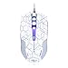 Produktbild Gaming Maus Stern Edition mit LED Atem Licht, Wired optische Maus-Spiel 6 Tasten und 4 DPI verstellbar 500 – 250 – 1750 – 2500 bianco