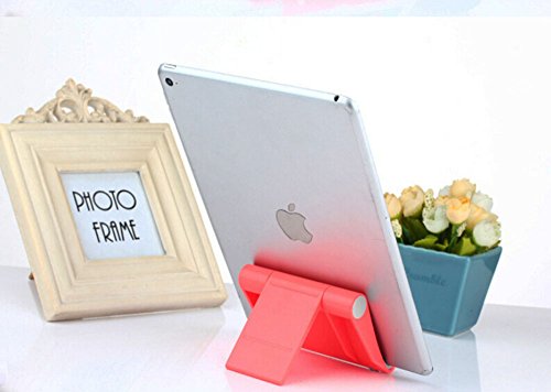 Multi-Winkel Ständer Halter für Tablets, E-Reader und Smartphones: iPad Serien iPad Air iPad Mini iPhone 6, 6S, 6 Plus, 6S Plus, Google Nexus 7 / 10 / 4 / 5, Samsung Galaxy Tab 2 Tab 3 Tab 4 Tab S Note Serien, Galaxy S5 S4 S3, Sony Xperia Tablet Z S, Klappbar Reisefreundlich (Rosa) - 4