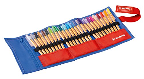 Stabilo point 88 Festival Spirit Fineliner (mit 25 verschiedenen Farben) 25er Rollerset blau/türkis - 3