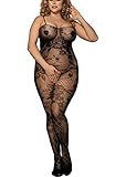 marysgift Sexy Fishnet Bodysuit,Fishnet Lingerie for Women,Fishnet Lingerie Set,Women Fishnet Sheer Crotch Body Stocking Bodysuit Lingerie
