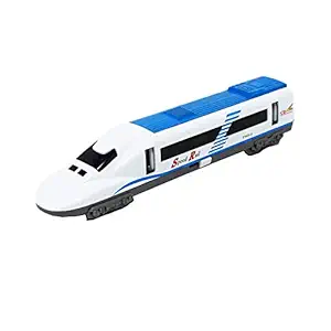 Tootpado Diecast Train for Kids High Speed Bullet Train Model Pull Back Action 7 Inch Long with Music - Blue (1TNG518)