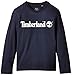 Timberland Boy's T25H96 Long Sleeve T-Shirt, Blue (Navy), 4 Years