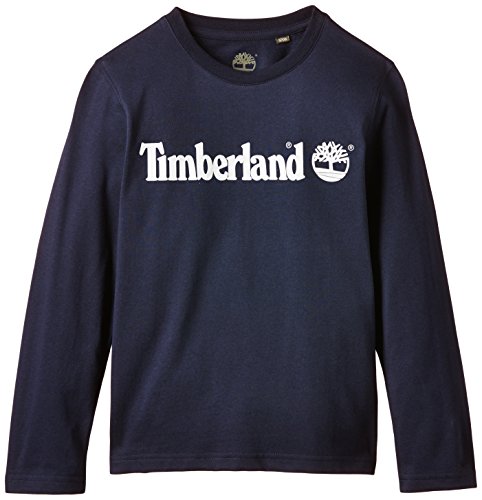 Timberland Boy's T25H96 Long Sleeve T-Shirt, Blue (Navy), 16 Years