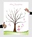 Produktbild Herzl-Manufaktur Schulanfang Fingerabdruckbaum Ballerina rosa Leinwand personalisiert 30x40cm Zuckertütenbaum Gästebuch Schuleinführung