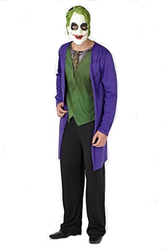 Officially Licensed DC Comics Joker Halloween Fancy Dress Adult Costume Medium with Mask Made by Under Licence for The George Collection