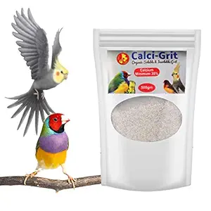 Pet Care International (PCI) Calci-Grit to Provide Essential Calcium for Healthy Bird Digestive System Healthcare (Pack of 2) (500grm x 2)