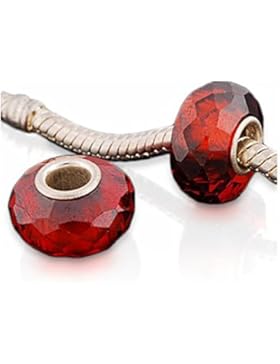 Andante-Stones 925 Sterling Silber Zirkonia Bead Facettiert 