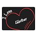 Produktbild Mousepad Modern I Love Günther schwarz