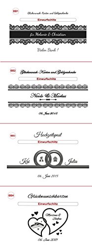 kleine Holz-Geschenkbox Hochzeit Briefbox (BB4) Geldgeschenke incl Lasergravur - 3