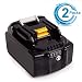 Produktbild [2 Stück] Powayup BL1860B für Makita 18V 5.5Ah Lituium Ersatzakku für Makita BL1860B BL1860 BL1850B BL1850 BL1840B BL1840 BL1830B BL1830 BL1820 BL1815 BL1845 194204-5 LXT400 mit Indikator