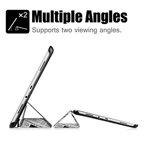 Fintie Samsung Galaxy Tab A 9.7 Hülle Case – Ultra Schlank Superleicht Ständer Smart Shell Cover Schutzhülle Etui Tasche mit Auto Schlaf / Wach Funktion für Samsung Galaxy Tab A 9.7 T550N / T555N 24,6 cm (9,7 Zoll) Tablet-PC, Zeitung - 8