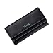 Produktbild Kauftree Damen Frauen Portemonnaie Geldbörse Elegant Geldbeutel Brieftasche Kreditkartenhülle Wallet Lang (#2 Schwarz)