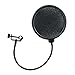 Price comparison product image Vinmax Black Double Layer Studio Microphone Mic Wind Screen Mask Gooseneck Shield Pop Filter