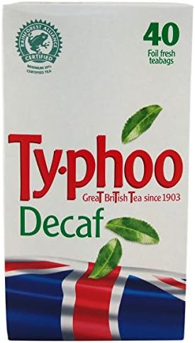 Typhoo Decaf Foil Fresh Teabags - 40 (4 Boxes)