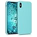 Price comparison product image kwmobile TPU Silicone Case for Apple iPhone XS Max - Soft Flexible Rubber Protective Cover - Mint Matte