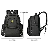 Aosbos Wickelrucksack Wickeltaschen Mutter Rucksäcke inklusive Wickelauflage, Taschenbefestigungssystem für den Kinderwagen, 30 x 43 x 18 cm - 2