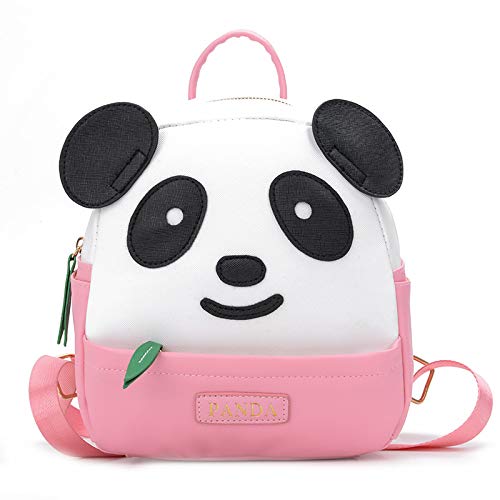 TXVSO Cute Kawaii Panda Mochila para niños Mochila de kindergarten de dibujos animados para niños pequeños, rosa