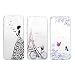 Produktbild 3x Samsung Galaxy A70 Hülle Case Handyhülle Silikon Transparent Tasche Durchsichtige Schutzhülle Handytasche Softcase Schale Bumper Handycover Rückhülle Skin Cover Schmetterling Marmor Totem