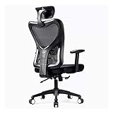 XXHJWXCM Chaise Gamer Gaming Fauteuil De Bureau Gamer Ergonomique, Support De Cou Flexible, Chaise Longue A Bascule, Accoudoirs Réglables, Noir Ergonomique Hauteur réglable