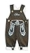 Mogo.cc Baby Leather Look Trousers LONG and SHORT (made of cotton, look like leather) -  brown -