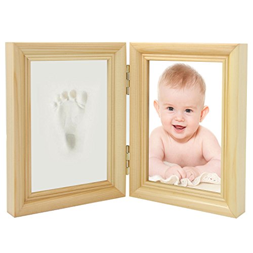 Handabdruck Baby Fußabdruck Bilderrahmen Baby Abdruck Geschenk für Neugeborene Andenken des Rahmen - 5