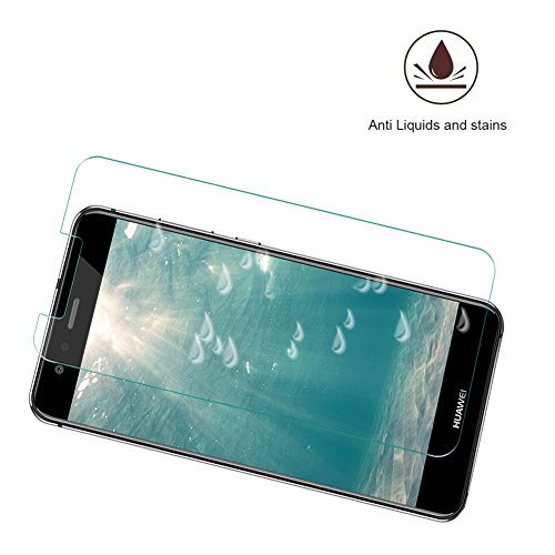 [2 Stück] Huawei P10 Lite Panzerglas Schutzfolie,BtDuck HD Ultra Klar Transparent 9H Härtegrad [Kratzfest][Hohe Transparenz] [Fingerabdruck-frei][Blasenfrei] [Anti- Fingerabdrücke] Panzerglasfolie folie Displayschutzfolie Hartglas Gehärtetem Glas DisplayPanzerglas Schutzfolie Displayschutz für Huawei P10 Lite - 6