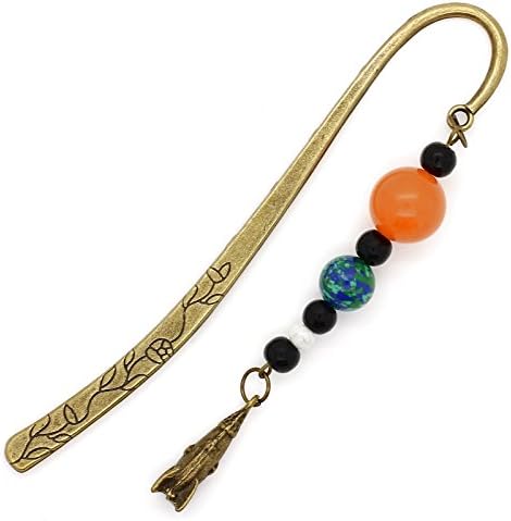 Earth Moon & Sun With Rocket Ship Bookmark Bronze