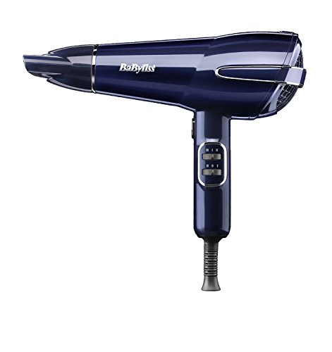 Advance Technology Elegance BaByliss 5560JU Hair Dryer Presented in Metallic Blue Colour