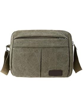 Männer Und Frauen Vintage-Leinwand Messenger Ipad Schulter Tote Schule Freizeit Tasche,B-29cm*10cm*23cm