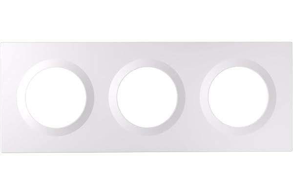 SONOFF Orb-3-växlad väggströmbrytarram, EF3G, kompatibel med 3-vägs infällda dosor, utvecklad för SONOFF Fusion Series väggbrytare, 228 mm × 86 mm