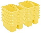  ECR4Kids Kunststoff Art Caddy, Large (12-Pack), gelb, 1