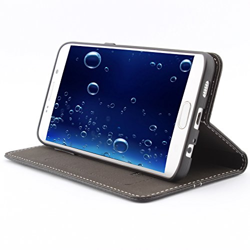 [ S8 ] Handy Schutz Tasche Noble Series Cover für Samsung Galaxy [ S8 ] edle Book Style Hülle mit Aufstellfunktion und Kartenfach ScorpioCover schwarz - 7