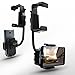 Produktbild Car Mount Holder Cell Phone Stand 360 Degree Car Rearview Mirror Mount Truck Auto Bracket Holder Cradle for iPhone 7/6/6s Plus, Samsung Galaxy S7/S7 Edge, GPS/PDA / MP3 / MP4 Devices (Black)