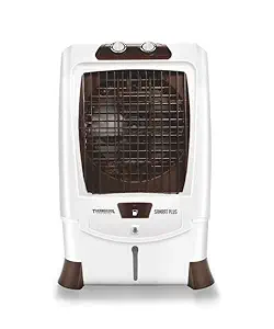 THERMOCOOL - Samrat plus 80 Litres ABS PLASTIC Honeypad Air Cooler (Brown)
