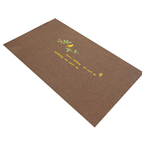 Preisvergleich Produktbild GHGMM Teppich Fußmatten, Haushalt Rutschfest Wasseraufnahme dauerhaft Türmatte, Passend für Wohnzimmer Küche Schlafzimmer Badezimmer, anpassbar,Khaki,100 * 100cm
