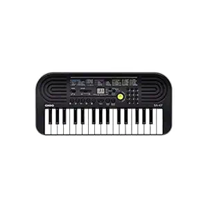 Casio SA47 Mini Portable Keyboard With Free Ninja Hattori Stationery Box