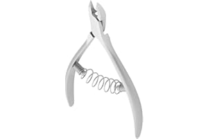 Staleks Pro, Alicates Profesionales de Manicura y Pedicura para Cutícula, Acero Inoxidable, Afilado Manual, Muelle Espiral. (4 mm)