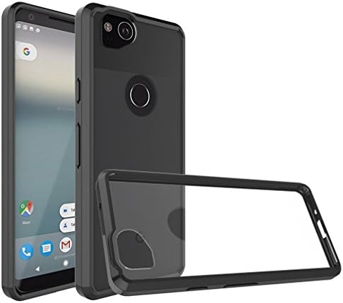 Lbsel Google Pixel 2 Case, Ultra-Clear&amp;Slim Fit TPU Shock Absorption Bumper Anti-Scratches Flexible Soft Protection Phone Case Cover for Google Pixel 2 [5.0" inch][Black][1-Pack] 2017