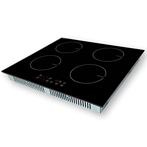 Viesta I4Z hochwertiges Induktionskochfeld mit 4 voneinander unabhängigen Kochzonen / 9 Kochstufen – Sensor-Touch Display für maximalen Bedienkomfort – Autark - 4